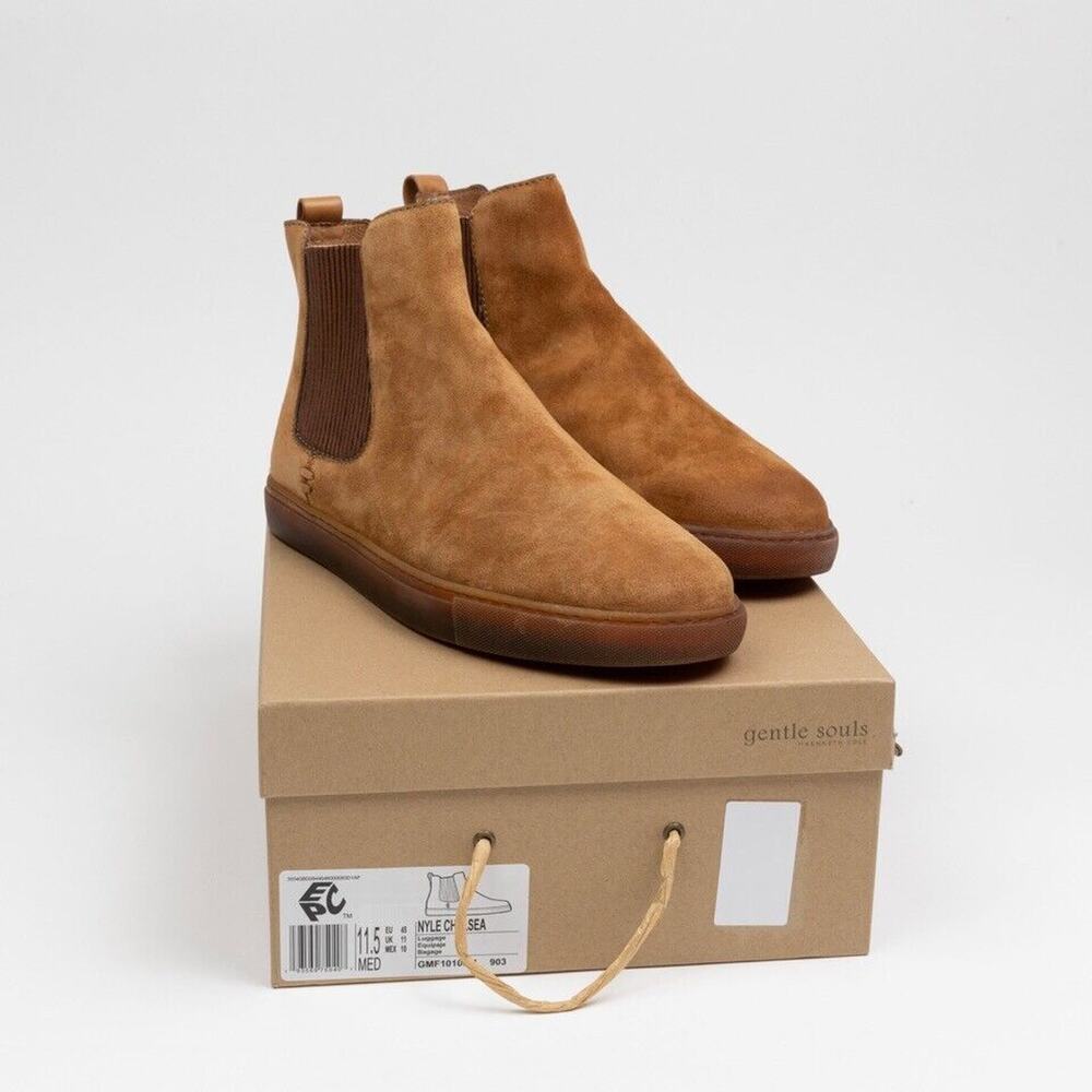 Gentle Souls by Kenneth Cole Men's Nyle Chelsea Boot Brown Size 11.5 240104